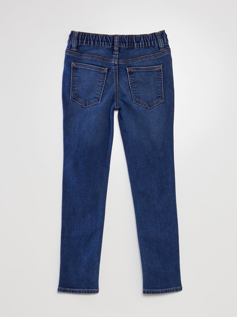 Jeans con vita elasticizzata e cordoncini BLU - Kiabi