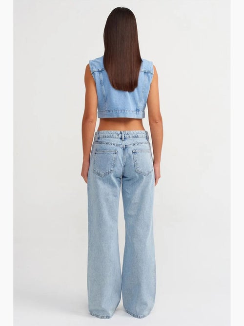 Jeans da donna a vita alta a gamba ampia dilvin - Kiabi Jeans da donna a vita alta a gamba ampia dilvin - Kiabi