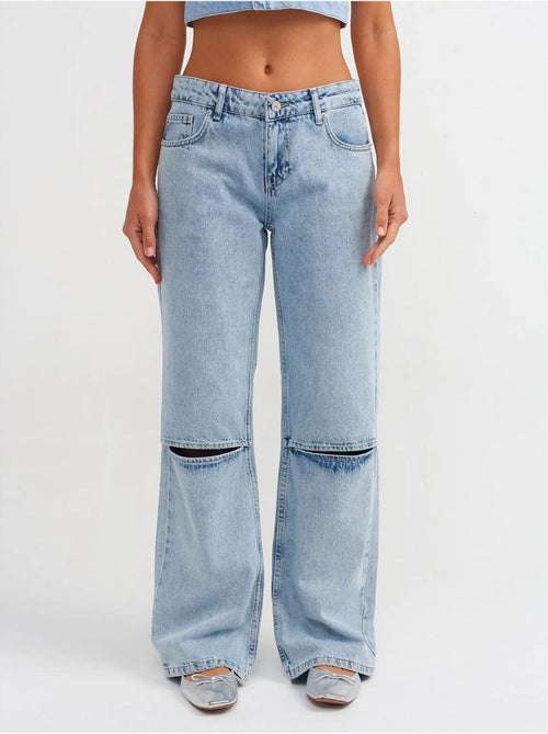 Jeans da donna a vita alta a gamba ampia dilvin - Kiabi Jeans da donna a vita alta a gamba ampia dilvin - Kiabi