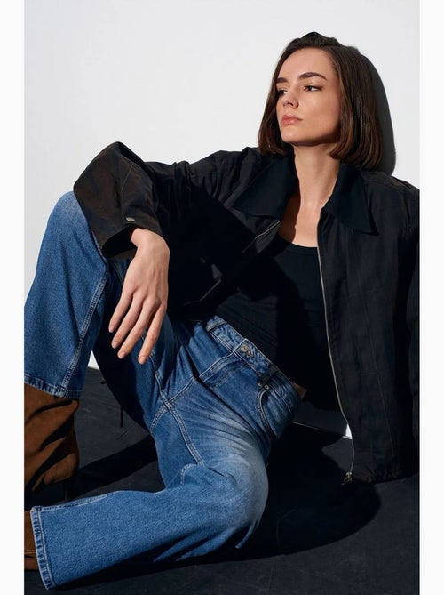 Jeans da donna a vita alta a gamba ampia dilvin - Kiabi Jeans da donna a vita alta a gamba ampia dilvin - Kiabi