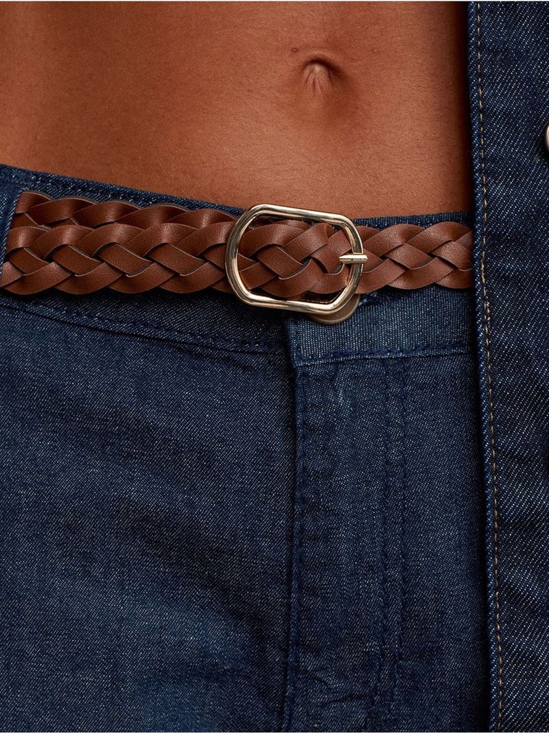Jeans da donna a vita alta a gamba dritta dilvin Blu oltremare - Kiabi