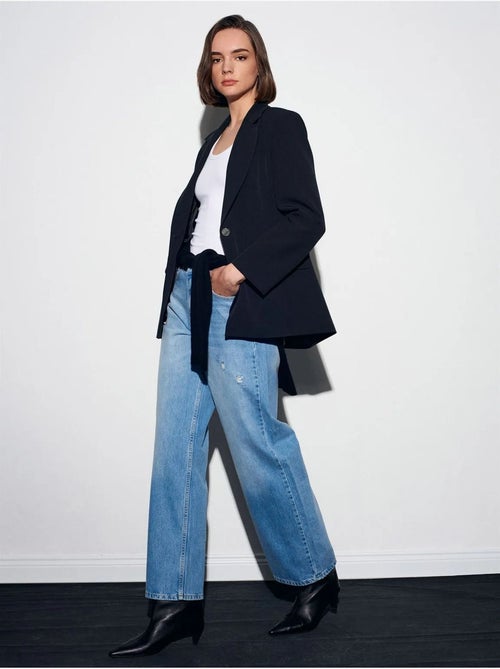 Jeans da donna a vita alta a gamba dritta dilvin - Kiabi Jeans da donna a vita alta a gamba dritta dilvin - Kiabi