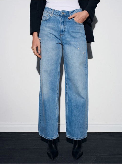 Jeans da donna a vita alta a gamba dritta dilvin - Kiabi Jeans da donna a vita alta a gamba dritta dilvin - Kiabi