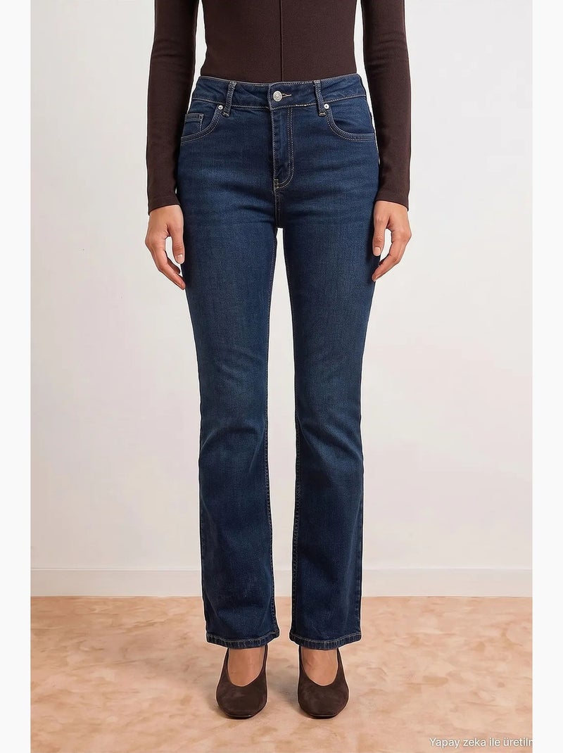 Jeans da donna dilvin Blu oltremare - Kiabi