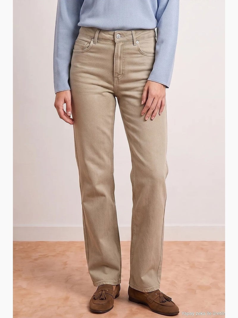 Jeans da donna dilvin Sabbia - Kiabi