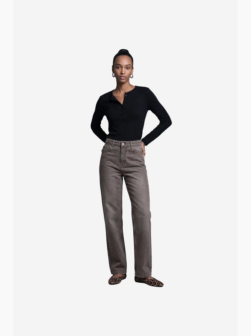 Jeans da donna dilvin Tortora - Kiabi