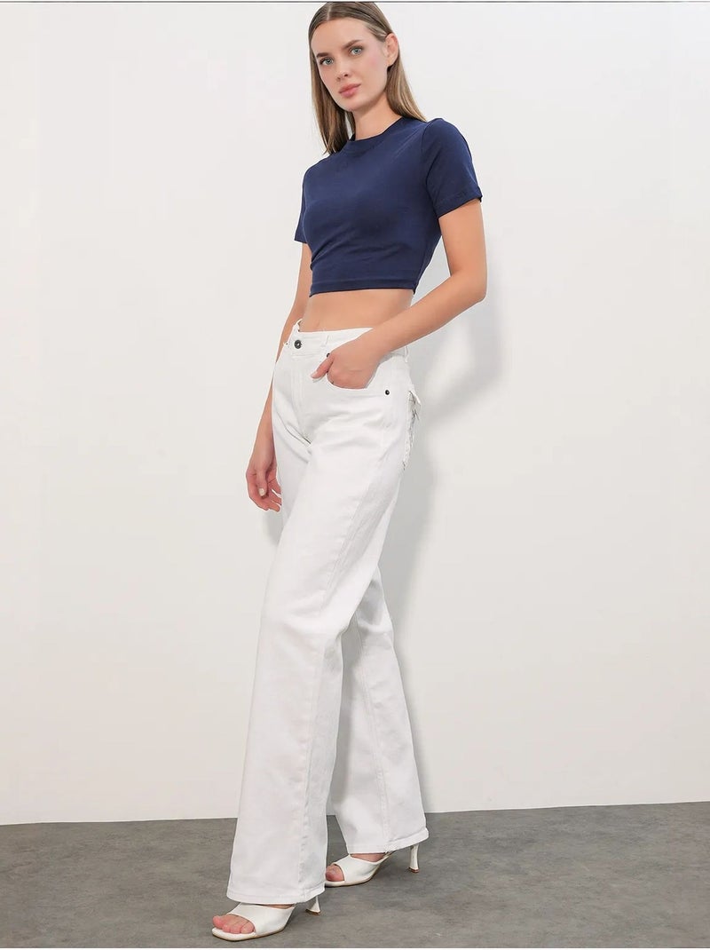 Jeans da donna in cotone bdart Bianco - Kiabi