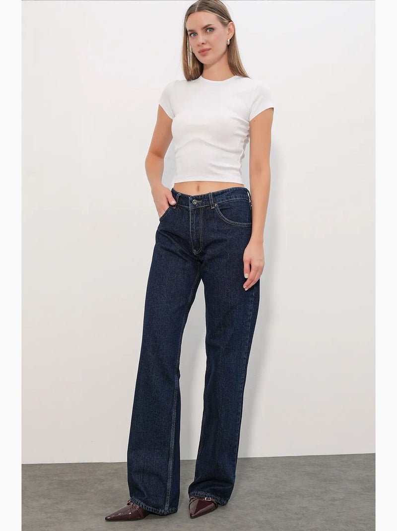 Jeans da donna in cotone bdart Blu oltremare - Kiabi