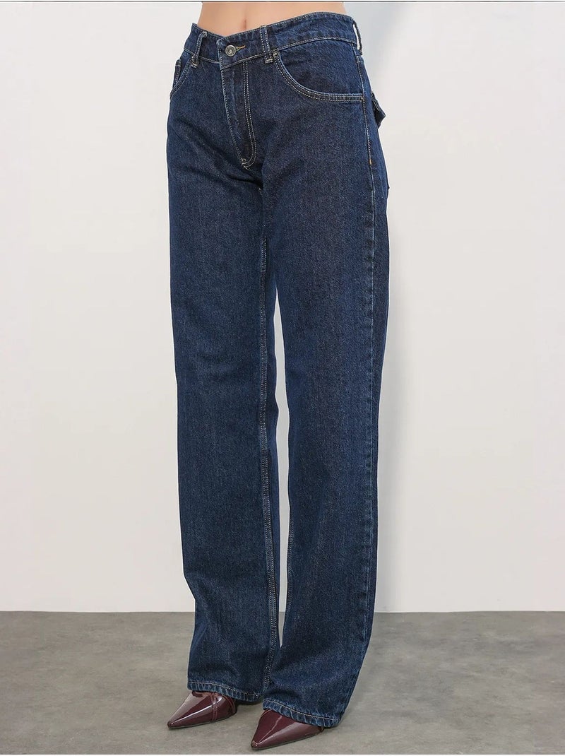 Jeans da donna in cotone bdart Blu oltremare - Kiabi