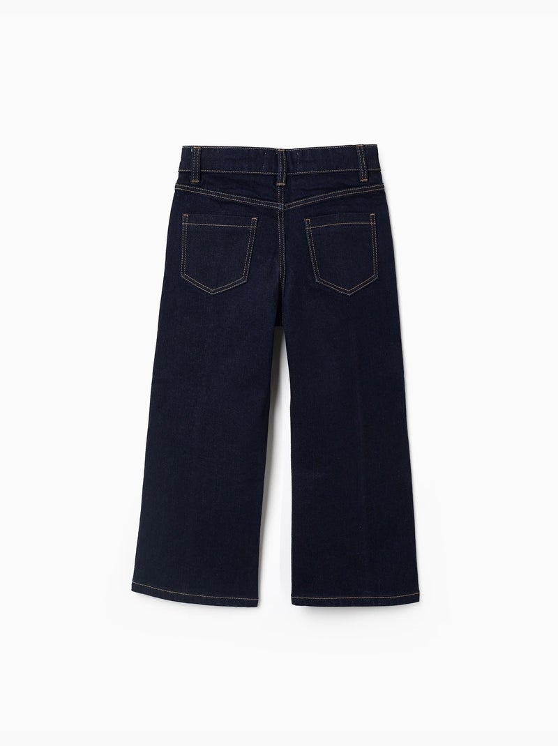 Jeans dal taglio dritto con cucitura frontale Blu scuro - Kiabi