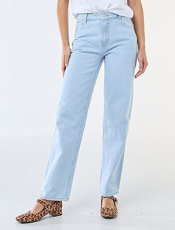 Jeans denim straight in cotone