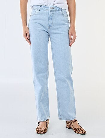 Jeans denim straight in cotone