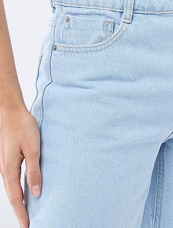 Jeans denim straight in cotone