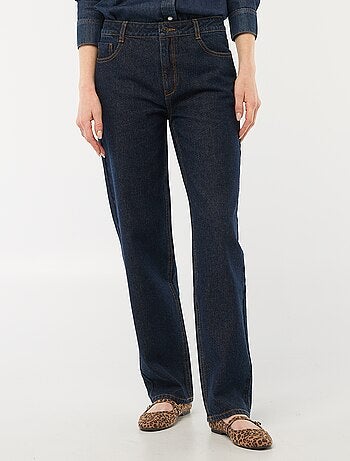 Jeans denim straight in cotone