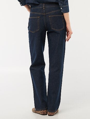 Jeans denim straight in cotone