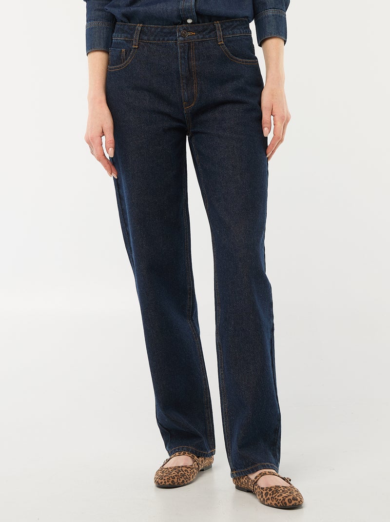 Jeans denim straight in cotone Blu - Kiabi