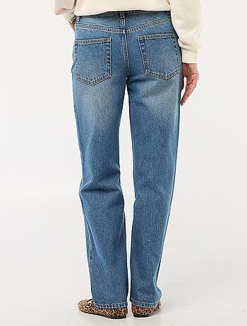 Jeans denim straight in cotone