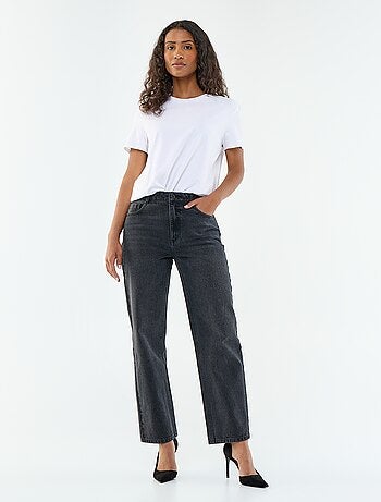 Jeans denim straight in cotone