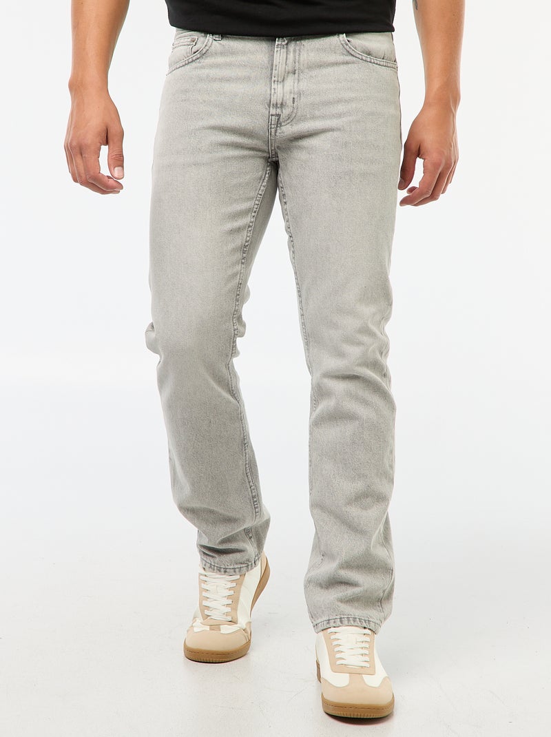 Jeans dritti - L32 GRIGIO - Kiabi