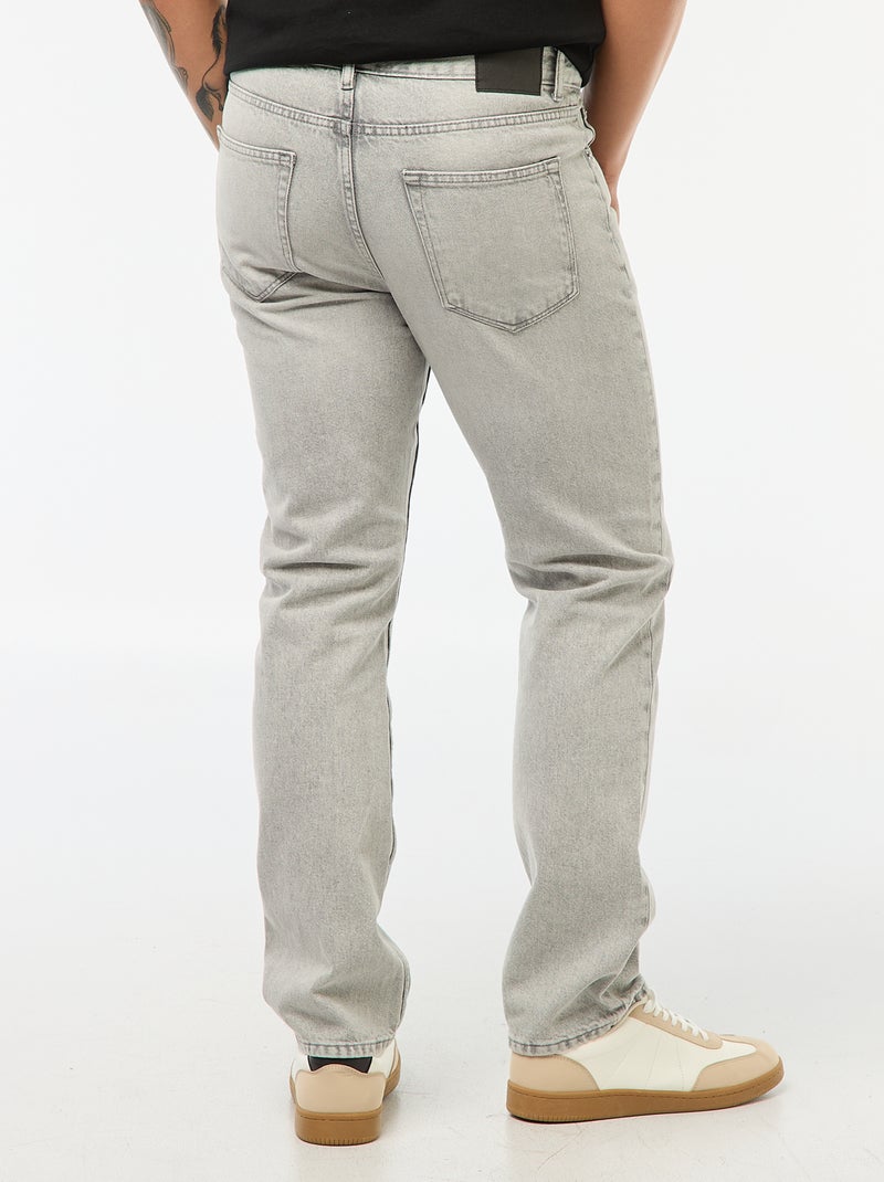 Jeans dritti - L32 GRIGIO - Kiabi