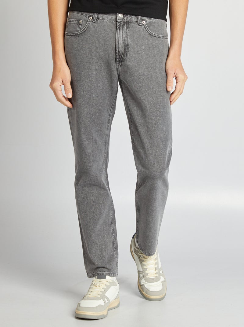 Jeans dritti - L32 GRIGIO - Kiabi