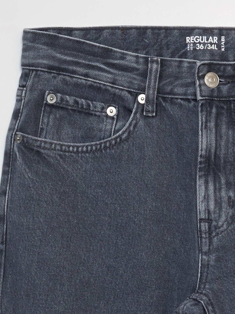 Jeans dritti - L34 GRIGIO - Kiabi