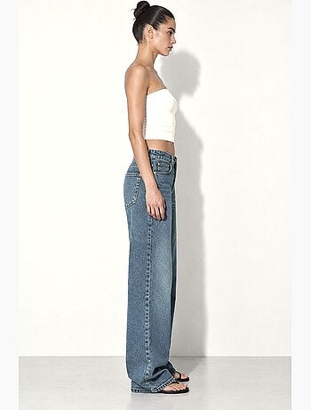 Jeans dritti a gamba larga in denim h92 hiccup