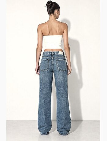 Jeans dritti a gamba larga in denim h92 hiccup