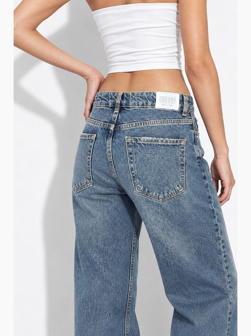 Jeans dritti a gamba larga in denim h92 hiccup Blu zaffiro - Kiabi