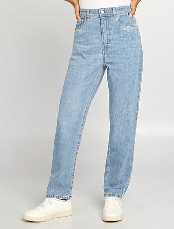 Jeans dritti a vita alta - Made in France