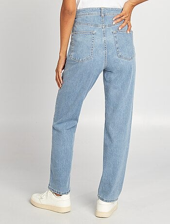 Jeans dritti a vita alta - Made in France