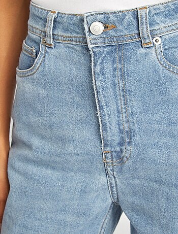Jeans dritti a vita alta - Made in France