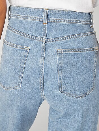 Jeans dritti a vita alta - Made in France