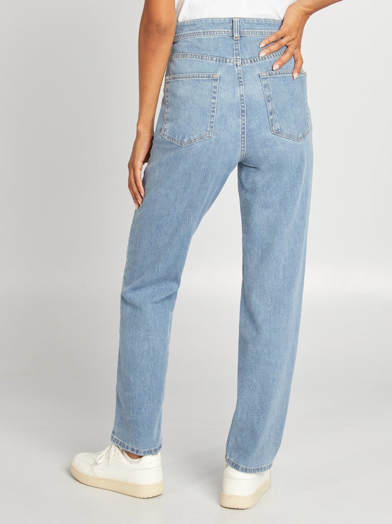 Jeans dritti a vita alta - Made in France BLU - Kiabi