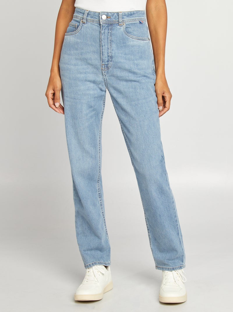 Jeans dritti a vita alta - Made in France BLU - Kiabi
