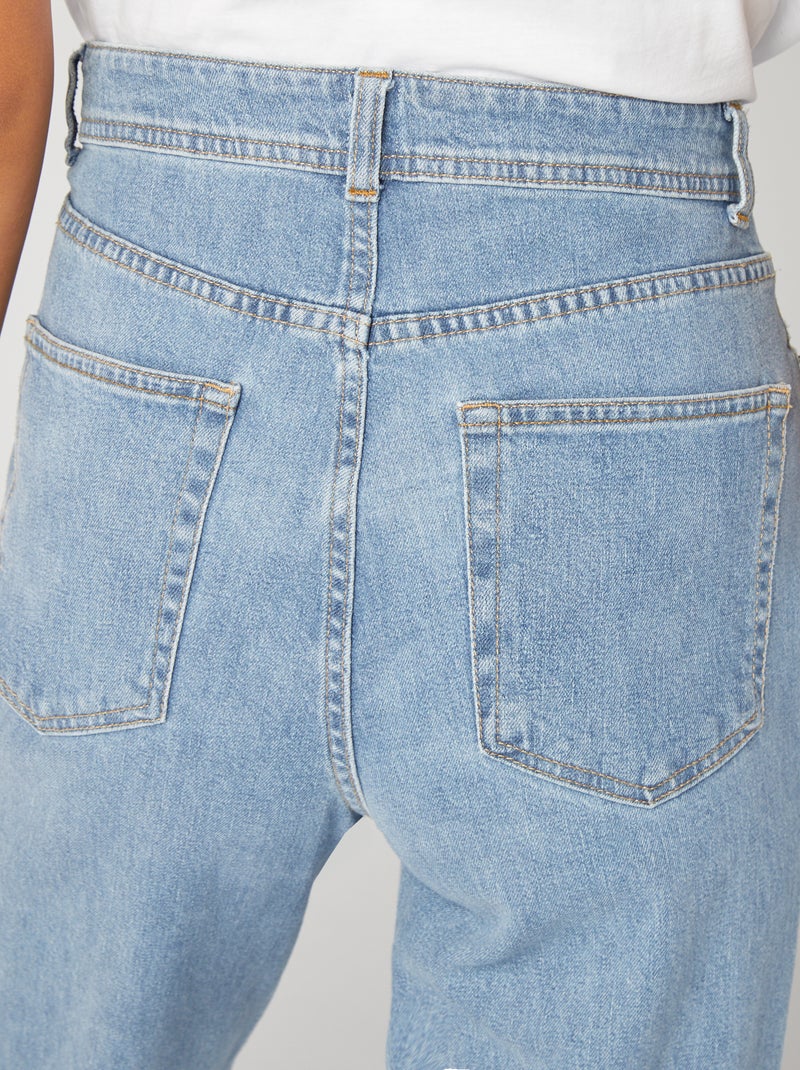 Jeans dritti a vita alta - Made in France BLU - Kiabi