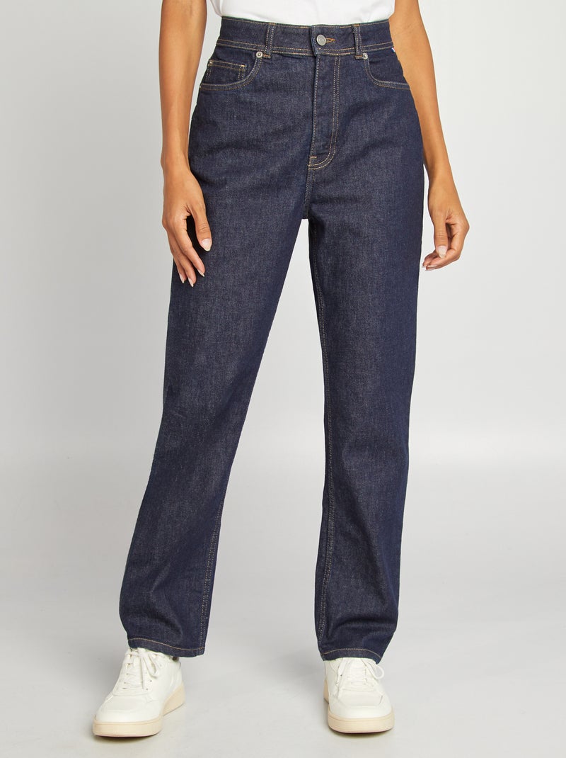 Jeans dritti a vita alta - Made in France BLU - Kiabi