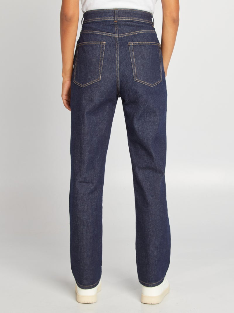 Jeans dritti a vita alta - Made in France BLU - Kiabi