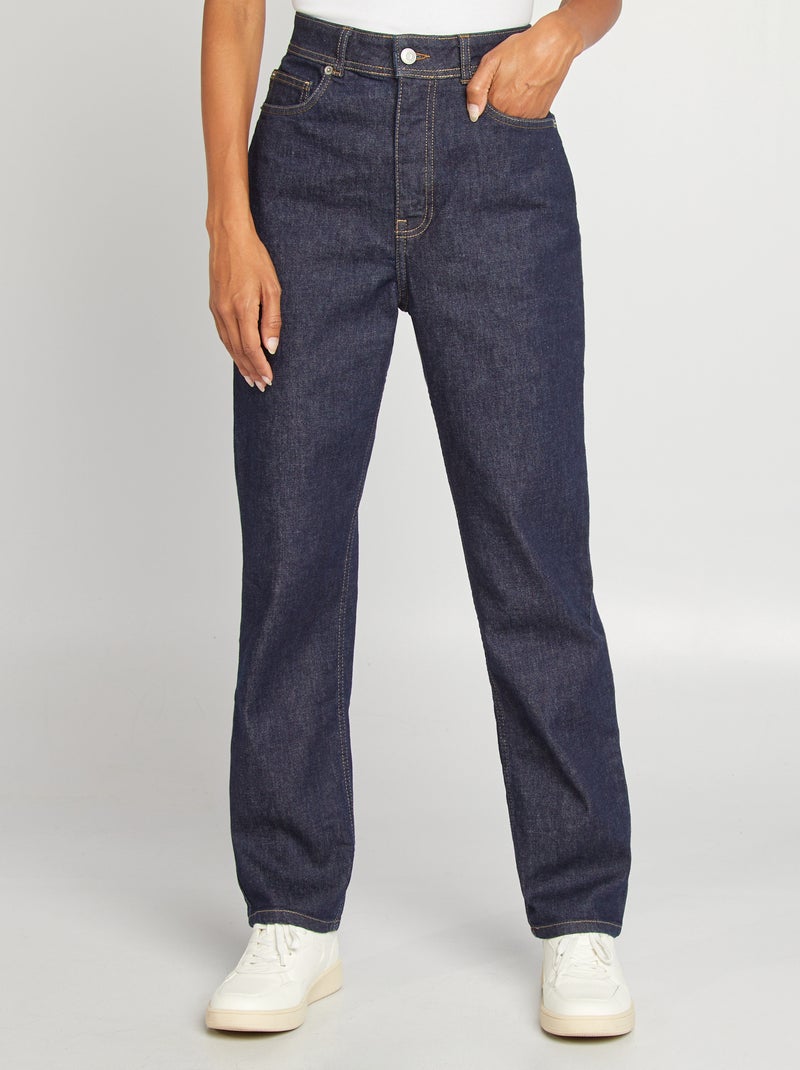 Jeans dritti a vita alta - Made in France BLU - Kiabi