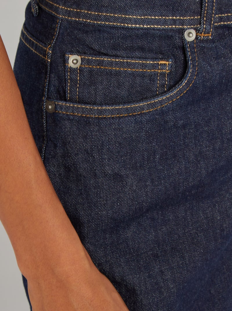Jeans dritti a vita alta - Made in France BLU - Kiabi