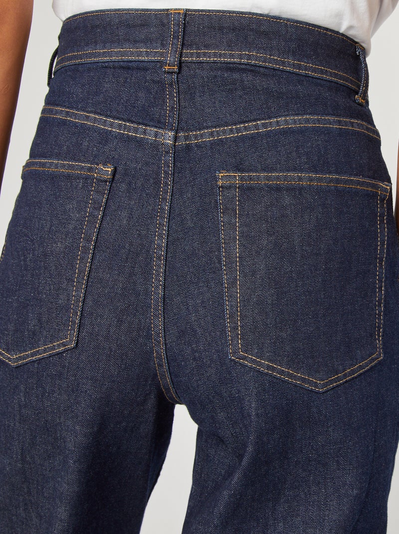 Jeans dritti a vita alta - Made in France BLU - Kiabi