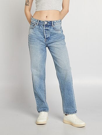 Jeans dritti a vita alta