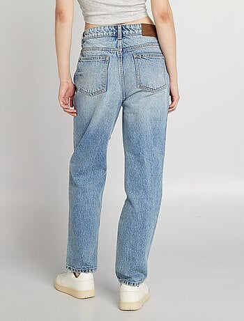 Jeans dritti a vita alta