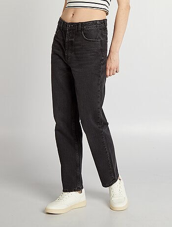 Jeans dritti a vita alta