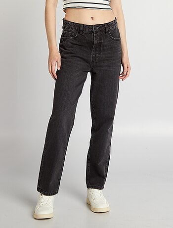 Jeans dritti a vita alta