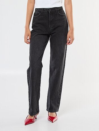 Jeans dritti a vita alta