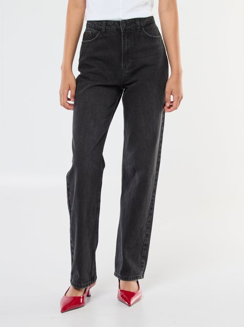 Jeans dritti a vita alta - Kiabi