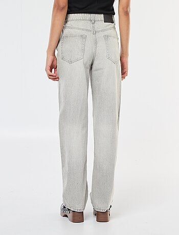 Jeans dritti a vita alta
