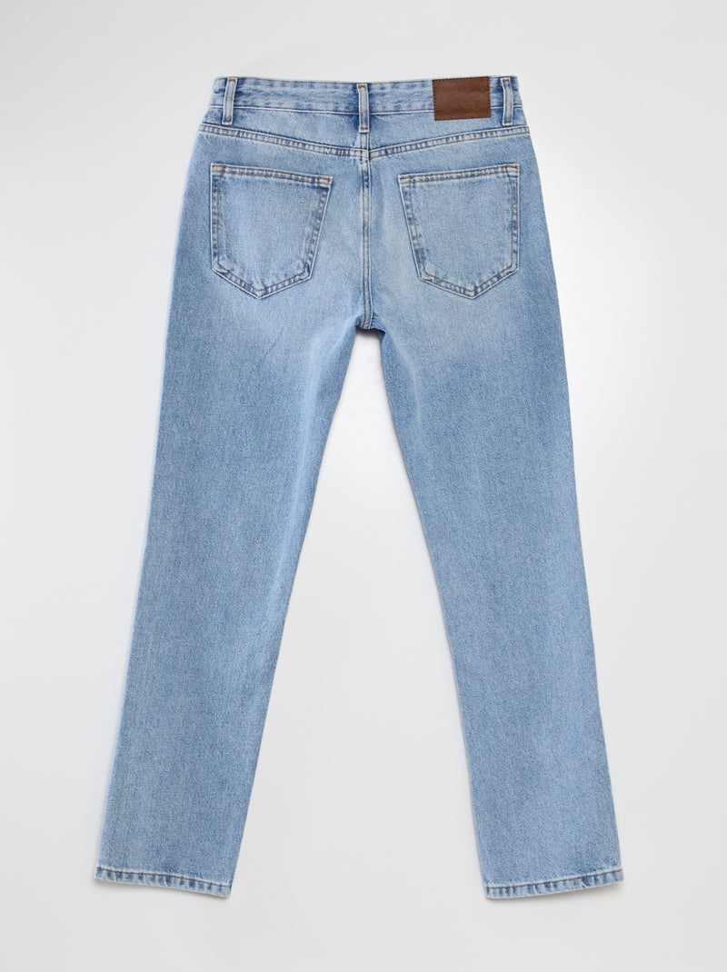 Jeans dritti con 5 tasche - L30 BLU - Kiabi