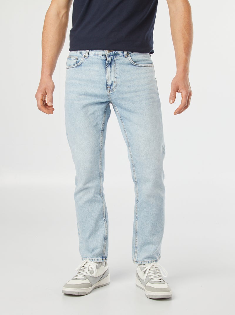 Jeans dritti con 5 tasche - L30 BLU - Kiabi